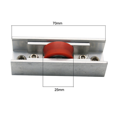 70mm V Groove Aluminium Sliding Door Rollers Runners Single Wheel For Conservatory