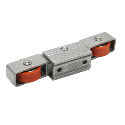 Adjustable Rail Guided Aluminium Sliding Door Rollers Replacement For Closet Wardrobe