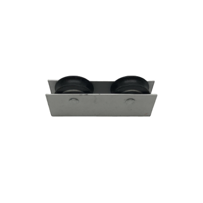 Anodised Aluminium Door Wheel Track Rollers Nylon U Shape Double Pulley