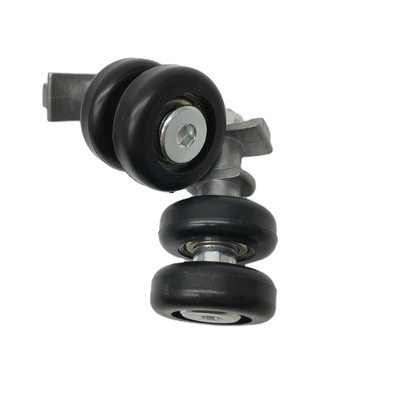 Nylon Round Shape Double Pulley Wheel Aluminium Bracket Sliding Glass Balcony Wheel