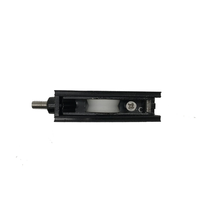 Black Zamak Sliding Window Roller Parts Nylon Single V Groove Wheel Assembly