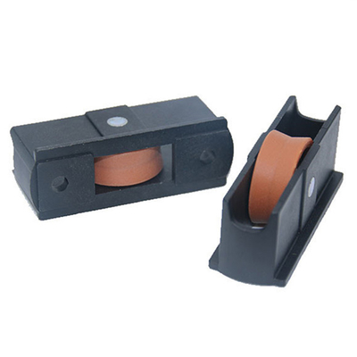 Plastic Roller Pintu Sliding Screen Door Bottom Rollers With 626 Carbon Steel Bearing
