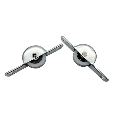 Corrosion Resistant bottom Steel Sliding Door Wheels Nylon Pulley For Closet