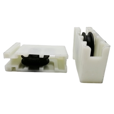 25mm White Nylon Aluminium Sliding Window Roller Replacement Carbon Steel Bearing