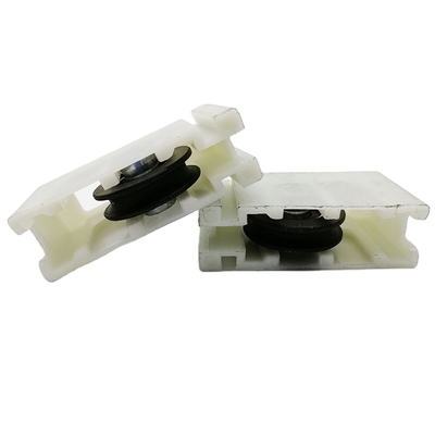 25mm White Nylon Aluminium Sliding Window Roller Replacement Carbon Steel Bearing