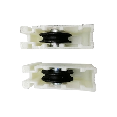 25mm White Nylon Aluminium Sliding Window Roller Replacement Carbon Steel Bearing