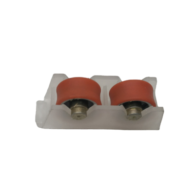 80KG Sliding Window Rollers Wheel Transparent Nylon Plastic Aluminium For Glass Door