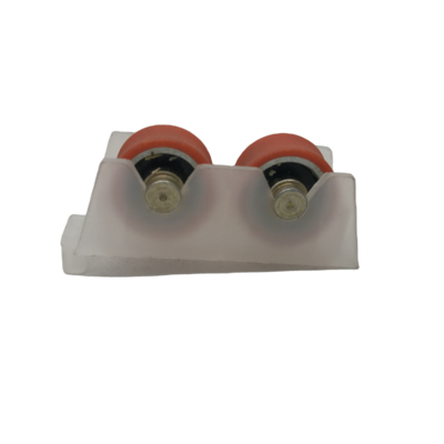 80KG Sliding Window Rollers Wheel Transparent Nylon Plastic Aluminium For Glass Door