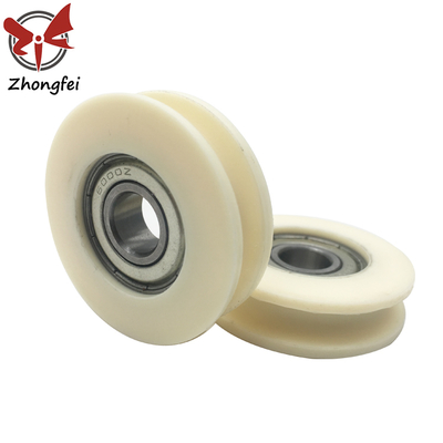 6000z Nylon POM Sliding Door Pulley Gate Roller Bearings Customized