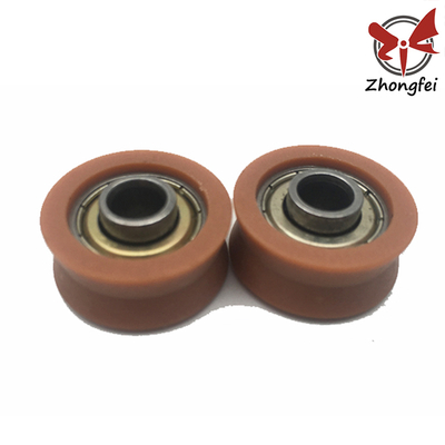 Sliding POM Nylon Garage Door Roller Bearing 3 Inch Rustproof