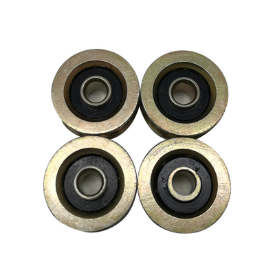 Wall Mounted Iron Sliding Door Pulley Wheel Ball Bearing Hanger 50kg