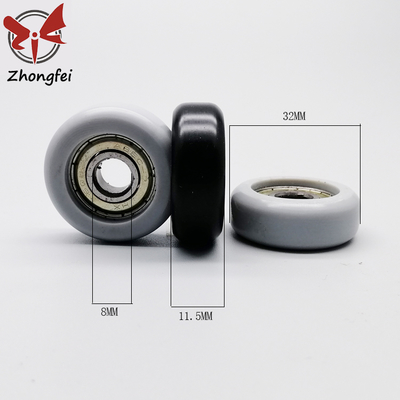32mm Black Rolling Sliding Glass Door Ball Bearings For Balcony ODM