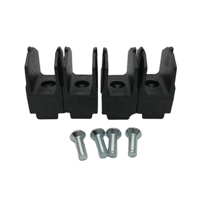 OEM Black Plastic Sliding Barn Door Hardware Kit Mosquito Proof For Bathroom