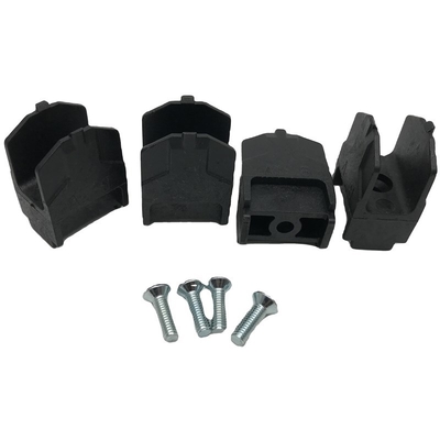 OEM Black Plastic Sliding Barn Door Hardware Kit Mosquito Proof For Bathroom