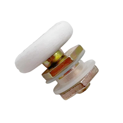 Bathroom Zamak Sliding Stainless Steel Door Rollers Pulley Customized
