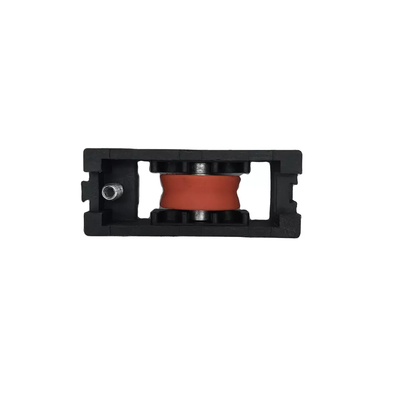 V Groove Tandem Sliding Window Wheels Replacement Assembly Black Nylon Housing