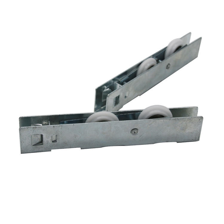 80mm Stainless Steel Sliding Bypass Door Rollers 80kg Heavy Duty For Barn Pocket Doors