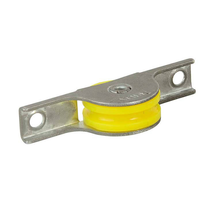 22mm U Groove Steel Sliding Door Wheels 4 roller With Ball Bearing