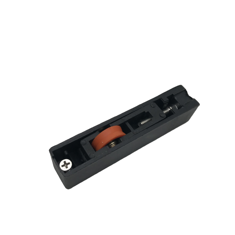 Screw Fixing Black Plastic Housing Door Sliding Roller Nylon Pulley Wheel