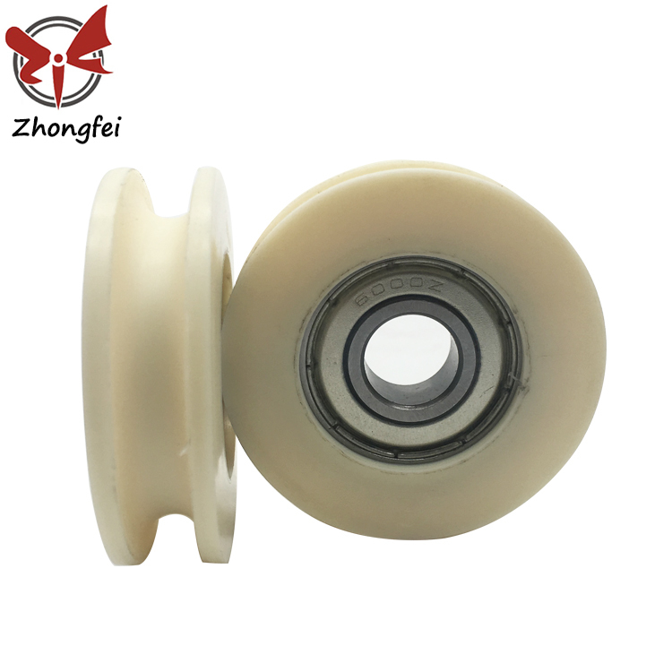 6000z Nylon POM Sliding Door Pulley Gate Roller Bearings Customized
