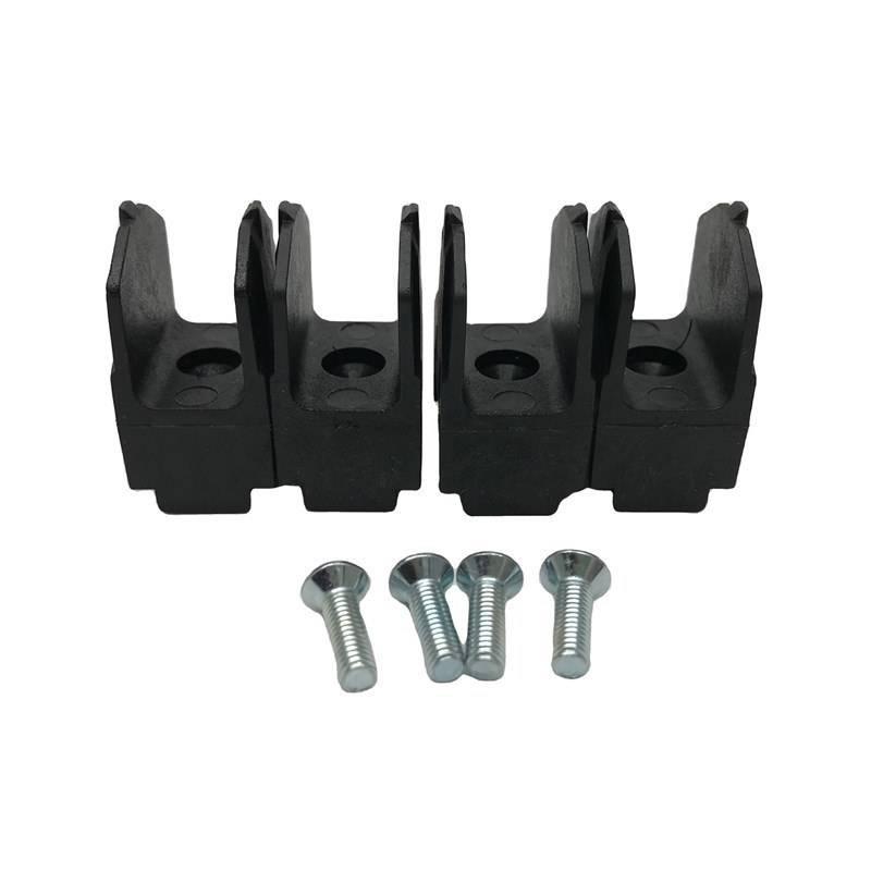 OEM Black Plastic Sliding Barn Door Hardware Kit Mosquito Proof For Bathroom