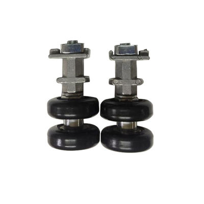 Giá tốt Nylon Round Shape Double Pulley Wheel Aluminium Bracket Sliding Glass Balcony Wheel trực tuyến