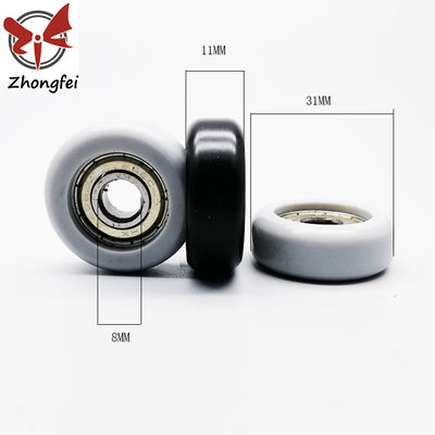 İyi bir fiyat. 32mm Black Rolling Sliding Glass Door Ball Bearings For Balcony ODM çevrimiçi
