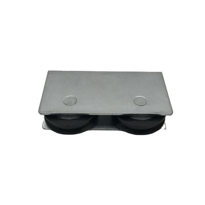 Good price Peru Market Aluminium Window Hardware 36mm Height Zinc Plated Iron Bracket Steel Sliding Door Wheels online