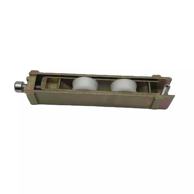ভালো দাম South America Hot sales Heavy Duty Needle Bearing Double V Groove Nylon Pulley Wheel Yellow Zinc Alloy Bracket Sliding Window Rollers অনলাইন