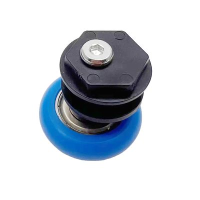 Prezzo buono Shower Glass Door Hanging Roller Wheel High Carbon Steel Bearing Nylon Round Shape Pulley Wheel Stainless Steel Door Rollers in linea