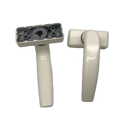 Buen precio Polvo de alta calidad recubierto de aleación de aluminio de color blanco de media luna cerradura de ventana cerradura ligera en línea