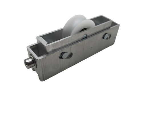 Harga bagus Aluminium berkualitas tinggi Roller Sliding Untuk Aluminium Jendela Dan Pintu Kapasitas Beban 50KGS Dengan Baja Karbon Tinggi Beras Nylon Roda on line