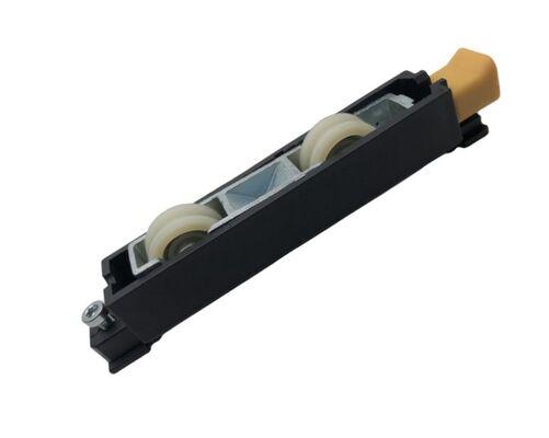 Prezzo buono Accessori per ferramenta per porte a doppio rullo in plastica, accessori per porte scorrevoli, pulegge, ruote per porte in linea