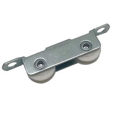 Harga bagus Hardware Iron Housing Zinc Plated Sliding Roller U groove Roda Nylon Sliding Window Roller on line