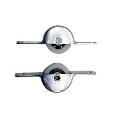 Bom preço Acessórios de portas e janelas Rodas de nylon de 18 mm Casas de ferro com aço revestido de zinco Rodas deslizantes de portas on-line
