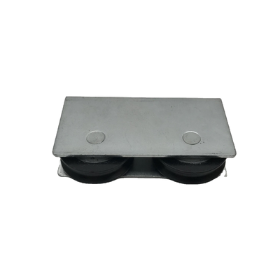 Bom preço Roda deslizante de nylon duplo Carrucha galvaniza o rolo da porta da roda da porta de ferro para o Peru on-line
