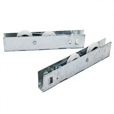 Good price Low Noise Plastic Door Roller Zinc Plated Double Wheel Sliding Window Hardware online