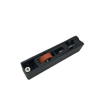 Bon prix Rouleau en plastique à coque noire à roue silencieuse en orange unique en ligne
