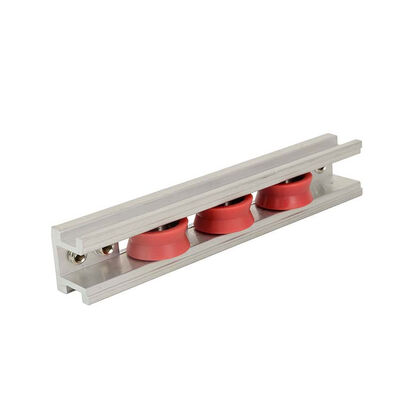Bon prix Châssis robuste en aluminium, roulettes coulissantes, 3 roues en nylon rouge pour quincaillerie de fenêtre et de porte coulissantes en ligne